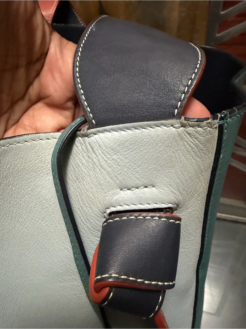 Celine Calfskin Twisted Cabas - Picture 12 of 14